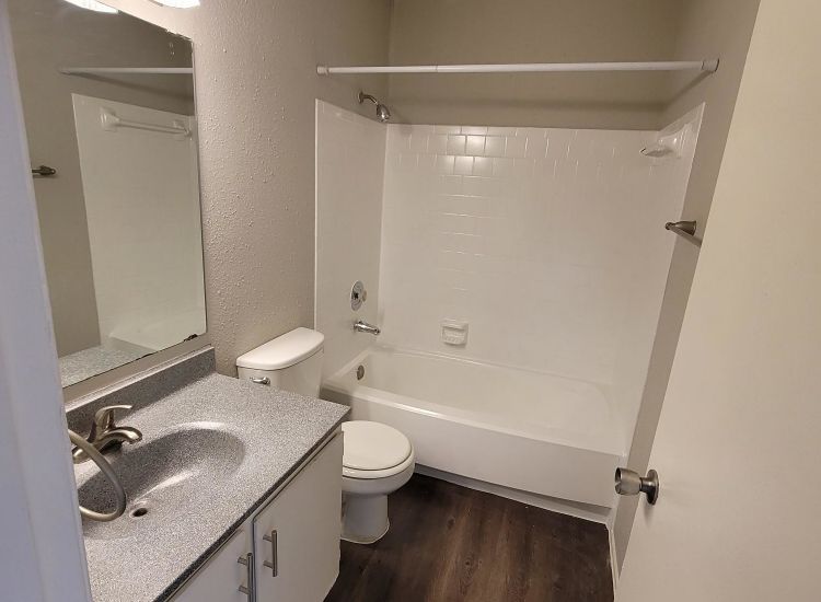 Abode Apartments - 1,024sqft, 2 Bed 1.5 Bath - Bathroom